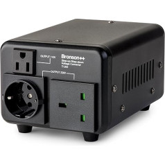 Bronson++ TI 110 Volt Voltage Converter / USA Transformer - In: 100-120 or 220-240 Volt/Out: 110 and 220 Volt - Bronson ring core transformer.