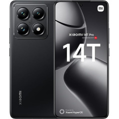 Xiaomi 14T Pro, 5G Smartphone, 12+512GB Handy ohne Vertrag, 144Hz 6.67'' AI Display, Leica Kamera, MediaTek Dimensity 9300+, 5000mAh, 120W HyperCharge, Dual-SIM, Black