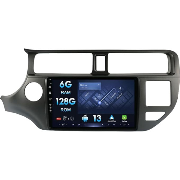 9 Inch 2 DIN Android Car Radio Stereo for Kia Rio K3 2011-2017 Radio with GPS Navigation Support | BT | DAB+ | USB | Carplay | WLAN | 4G | SWC | RDS | USB | DSP | 6G + 128G