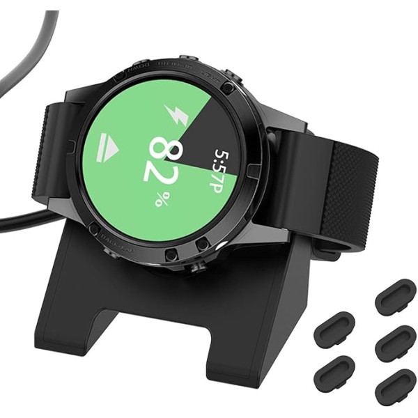 Charger Charging Station Compatible with Garmin Fenix 7 7S 7X Solar 6 6s 6x Pro 5 5S 5X Plus, Charging Cable for Forerunner 955 945 255 245, Instinct 2 2S, Venu 2 2s sq, Vivoactive 3, Epix 2 with 5