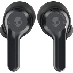 Skullcandy Indy True Wireless Headphones with Bluetooth Microphone, Sweat, Water and Dust Resistant (IP55), 16 Hours Battery Life - Black