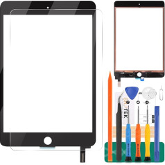 Replacement Touch Screen for iPad Mini 4 7.9 2015 A1538 A1550 Touch Screen Digitizer Glass Panel Lens Matrix Repair Parts Kit (No LCD) (Black)