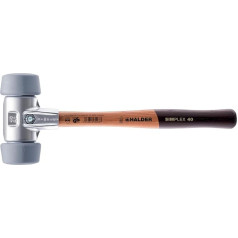 Simplex 3103.051 Soft Hammer 50:40 TPE Mid with Aluminium Housing and High-Quality Wooden Handle Diameter 50 mm