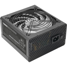 Tacens Radix Eco X 850 PC Power Supply ATX 850W 87% Efficiency SMD and DC-DC Technologies Ultra Quiet AI-RPM 140mm FDB Extra Long Flat Cable Black