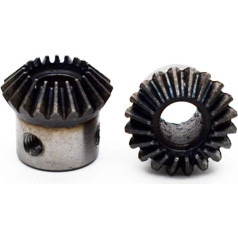 ZHENGGUIFANG ZGF-BR 2 stücke 1: 1 Kegelräder 0.5 Modul 30 Zähne mit Innenloch 6mm 90 Grad Antrieb Kommutierung Stahl Zahnräder Schraubenloch M4 (Hole Diameter : 6mm, Number of Teeth : 30 Teeth)