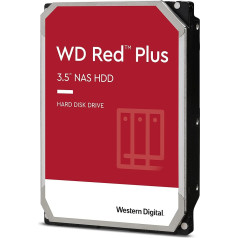 WD Red Plus Internal Hard Drive NAS 8 TB (3.5 Inches, Data Transfer up to 210 MB/s, Workload 180 TB/Year, 7200 rpm, 256 MB Cache, 8 Bays) Red