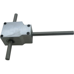 QXSJEDYCH Mitre Gearbox 1 Piece 90 Degree 1:1 Bevel Gear 8 mm 10 mm Double Output Shaft DIY Right Angle Steering Gear Spiral Taper Gear Commutator Pinion Mechanical (8 mm Shaft)