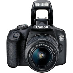 Canon EOS 2000D SLR Camera with EF-S 18-55 IS II Lens (24.1 MP, DIGIC 4+, 7.5 cm (3.0 Inch) LCD, Display, Full HD, WiFi, APS-C CMOS Sensor), Black