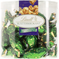 Lindt Chocolate Leaf Crocant Pack of 25 | 450 g Quiver | 25 x Delicate Crispy Crocant in Gianduja Hazelnut Milk Chocolate | Chocolate Gift for Christmas | Christmas Chocolate