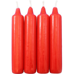Pack of 25 Berlin Tree Candles Red Approx. 23 x 130 mm (25 x 4 Pieces) Christmas Tree Candles, Pyramid Candles, Tree Candles, Advent Candles