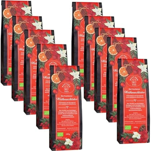 Paulsen Organic Christmas Tea 10 x 100 g Fruit Tea Residue Controlled