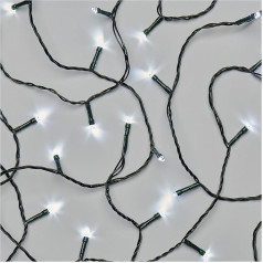 EMOS LED Fairy Lights Cool White for Indoor and Outdoor Use, 12 m Long IP44 Christmas Fairy Lights with 120 LEDs + 5 m Cable and Power Supply, 8 Multifunctional Light Modes, for Party, Christmas, Decoration