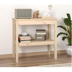 Tidyard Console Table Hallway Table Side Table Sofa Table Storage Shelf Sideboard Entrance Table for Living Room Hallway Entrance 80 x 40 x 75 cm Solid Pine Wood