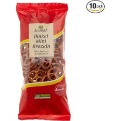 Alnatura Demeter Organic Spelt Pretzels Mini Pack of 10 (10 x 75 g)