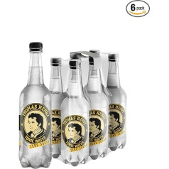 Thomas Henry Tonic Water Zero | Refreshingly Bitter | Completely Sugar Free | Premium Mixer | 6 x 750 ml Disposable