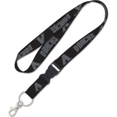 Arizona Diamondbacks Schlüsselband mit abnehmbarer Schnalle, 2,5 cm, Schwarz