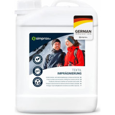 simprax® Textile Impregnation - Sustainable Waterproofing Spray for Outdoor and Functional Textiles - Gore-Tex | Sympatex | Softshell - Oeko-Tex Certified | GOTS Approved - No Propellant Gases