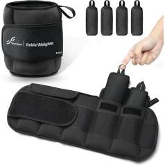 Sportneer Gewichtsmanschetten, Verstellbares Gewichte für Beine und Arme, Gewichtsmanschetten Fuß mit Verstellbaren Trägern, 0,9-4,5kg(pro Knöchel) / 1,8kg - 9kg (pro Paar)