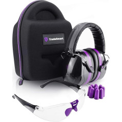 Tradessmart Shooting Ear Defenders Earmuffs Glasses Ear Plugs Protective Case