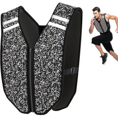 PROIRON Weight Vest with Zip, Water Washable Training Vest, Weighted Vest with Safety Reflective Strips for Daily Strength Training, Night Runs, 3 kg / 5 kg / 8 kg / 10 kg
