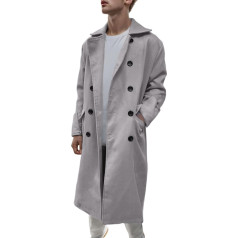 SRZYMJ Coat Men's Long Jacket Lightweight Transition Jacket Outdoor Jacket Breathable Softshell Jacket Quilted Jacket Lightweight Hiking Functional Jacket Parka Winter Coat Sports Jacket Leisure