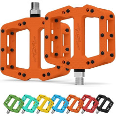 MZYRH MTB Bicycle Pedals Nylon 3 Bearings Composite 9/16 Mountain Bike Pedals High Strength Non-Slip Bicycle Pedals Surface for Road BMX MTB Fixie Bikesflat