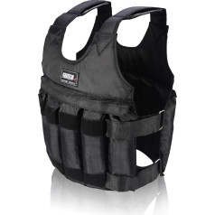 Adjustable Weighted Vest, Weight Training Vest Boxing Training Vest with Removable Weights Fitness Training Vest. 20kg/50kg Weight (Sand and Steel Plate are Not Included)