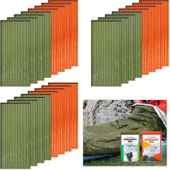 Preboun 20 Pack Emergency Sleeping Bag, Portable Lightweight Survival Bag, Thermal Bivy Sack, Waterproof Emergency Blanket, Survival Gear for Outdoor, Camping, Hiking, Activities for Homeless People