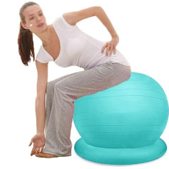 Gymnastikballstuhl mit Basis – Ballstuhl-Stabilität, Büro-Yoga-Ballstuhl für Erwachsene, Jugendliche, Kinder, Balance-Ballsitz für Workout, Fitness, Pilates