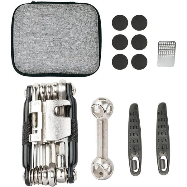 Fahrradschlüssel-Set, Reparatur-Set für Fahrradreifen, Reifenfüllwerkzeug für Straßenradreifen | Professionelles Werkzeug zum Schneiden von Reifenketten, Sechskant-Werkzeug-Set für Cycli