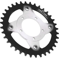 Electric Bike Chainring and Adapter 36 Teeth 104 BCD Motor Medium Drive Chainring Spider Chain Conversion Kit for Bafang BBS01 BBS02