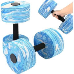 AOpghY Water Weights for Pool Exercises 2 Pieces Water Dumbel EVA Foam Pool Weights Pool Resistance High Density Water Aerobic Equipment Outdoor Sporting Supplies