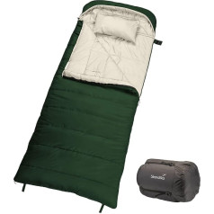 Skandika Oppdal Sleeping Bag for Adults, 3 Seasons, Compact, Lightweight, Rectangular, Up to 7°C, 230 × 90 cm, Outdoor, Camping, Hiking