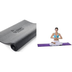 Sunny Health & Fitness Equipment Mat No. 074-XS + Yoga Mat No. 031-P