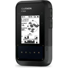 eTrex Solar GPS Handheld Device with Solar Charge, 2.2 Inch Display - Compass, Tracback, Geocaching Mode, Multi-Frequency Reception