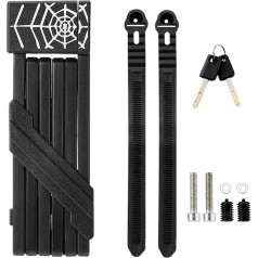 FIRSTXIU Folding Bicycle Lock with 3 Keys High Security Scooter Lock Robust Bicycle Chian Lock for Electric Bicycle Scooter