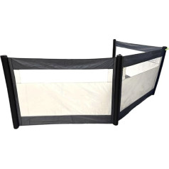 Royal Leisure 3 Fixed Panel Inflatable Windbreak Windbreak, Black/White, L