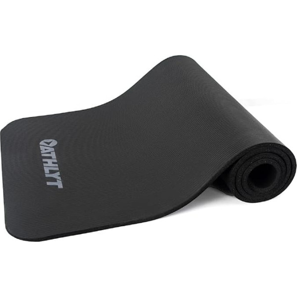 Athlyt Fitness Mat, Black, 183 x 60 cm