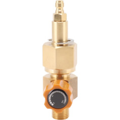 CO2 Tank Refill Valve 8MM High Pressure Switching Valve Brass 5000PSI Male Connector Inflatable CO2 Bottle