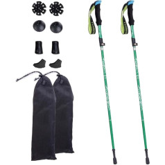 Moxilyn Telescopic Trekking Poles Ultralight Foldable Shockproof Non-Slip Hiking Poles Adjustable from 36-130cm and Closure for Trekking Conditioning