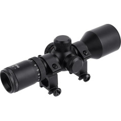 ToopMount 3-9x40E Rifle Scope with 20mm Weaver/Picatinny Mounting Rings and Lens Cap