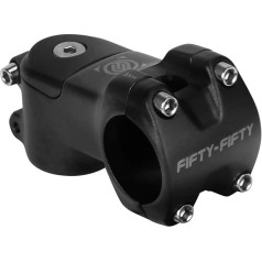 FIFTY-FIFTY Bicycle Stem with 31.8 mm Handlebar Clamp, Aluminium Alloy Handlebar Riser Bicycle, 7 Degree Short Handlebar Stem Suitable for Mountain Bike, Road Bike, E-Bike