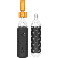 Peaty's Holeshot CO2-Reifenfüller-Set 25 g – Premium einzigartiges, kompaktes, geradliniges Design für maximalen Luftstrom und schnelles Aufpumpen, 2 x 25 g CO2-und Frostschutzhülle