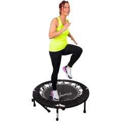 Maximus HIIT Bounce PRO | Fitness-Trampolin für Erwachsene | Faltbares Mini-Trampolin-Cardio- und Strenth-Training zur Verbesserung der Mobilität Inklusive DVD für Fitness und Läufer Inklusive Griff