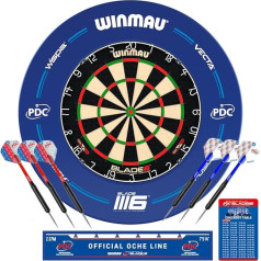 WINMAU Blade 6 Professional Bristle Dartboard - Official Tournament Specification