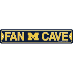 Michigan Wolverines Fan Höhle Schild 10,2 x 48,3 cm Straßenschild NCAA