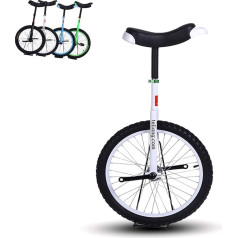 40,6 cm 45,7 cm Rad Einräder für Kinder/Jungen/Jugendliche 12 Jahre, 20 Zoll Einrad Fahrrad für Erwachsene/Männer/Papa, am besten (Farbe: Weiß, Größe: 50,8 cm Rad)