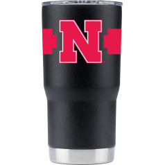 Gametime Sidekicks Nebraska Tumbler, 20 oz, Black, 360 Degrees