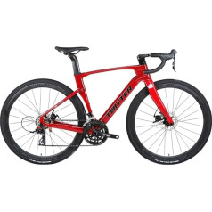 TiLLOw 24 Speed Bike, Men's and Women's Cross/Road Bikes, Carbon Fiber Bicycle, Adult Bikes, Feng Break Drop Seat, Carbon Fiber Frame, Unibody