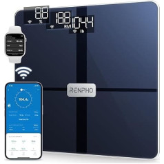 Renpho WiFi Smart Scales Bluetooth Body Fat Scale, with Body Fat and Muscle Mass, Wireless Body Analysis & Monitors 13 Body Values for Your Health